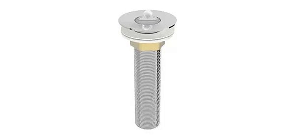 VÁLVULA LAVATÓRIO 7/8 INOX LONGA TAMPA DE SILICONE