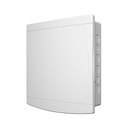 QUADRO DE DISTRIBUIÇÃO EMBUTIR 12/16 DIJ PTA BRANCO SEM BARRAMENTO