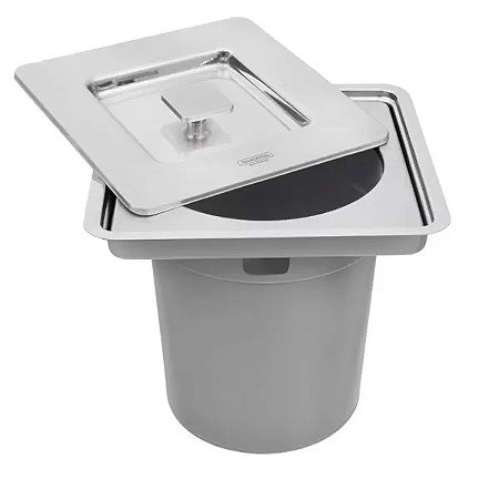 LIXEIRA INOX TRAMONTINA EMBUTIR 94518/205