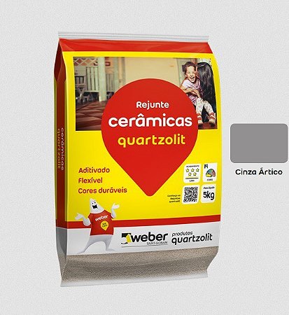 REJUNTE QUARTZOLIT 5KG CINZA ÁRTICO