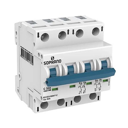 DISJUNTOR CORRENTE CONTÍNUA SHB4 CO16A 1000V SOPRANO