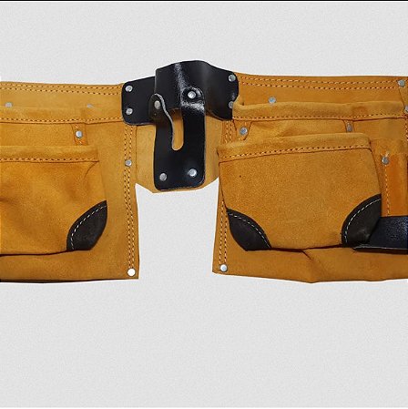 CINTO BOLSA 12 DIVISÓRIA COURO PARA FERRAMENTAS LOTUS