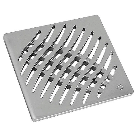 GRELHA TIGRE QUADRADO 100MM CROMADA
