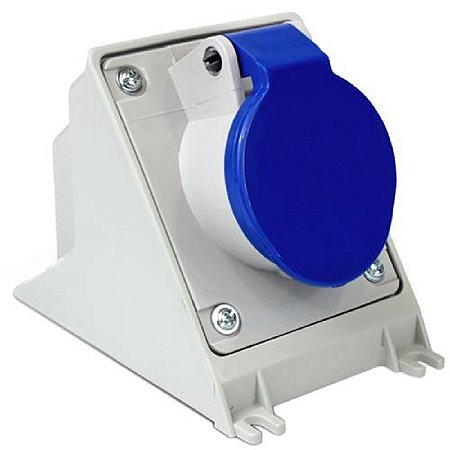 TOMADA SOBREPOR 2PET 16A 200/250V 6H AZUL STECK