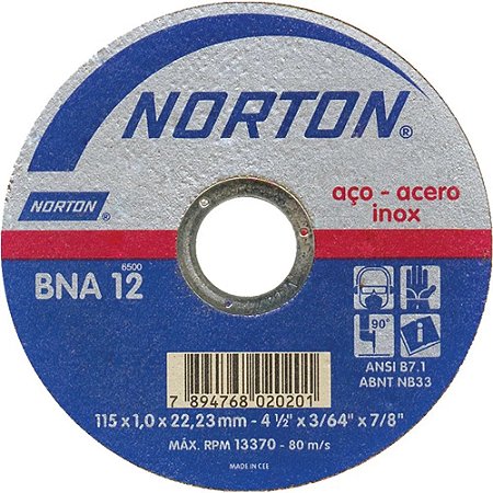 DISCO CORTE 4.1/2 X 1,0 NORTON