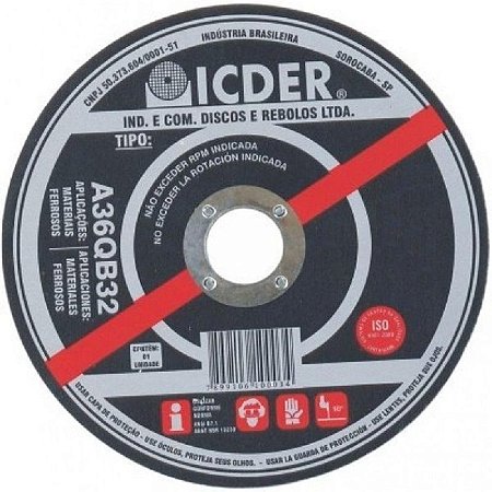 DISCO CORTE 9 X 7/8 X 2T ICDER