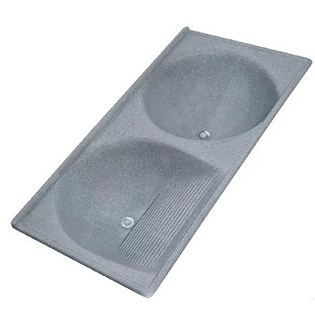 TANQUE DUPLO RESINADO 1.10X0.60 CINZA