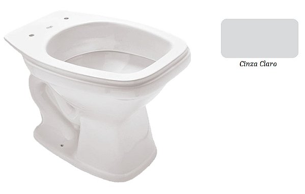 BACIA FIORI CONVENCIONAL PRÍMULA PLUS CINZA CLARO