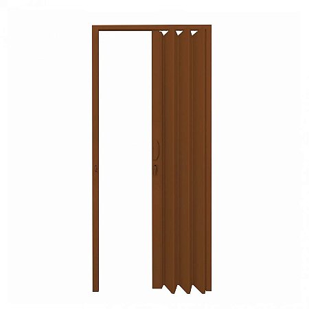 PORTA SANFONADA MARROM 0.80 X 2.10