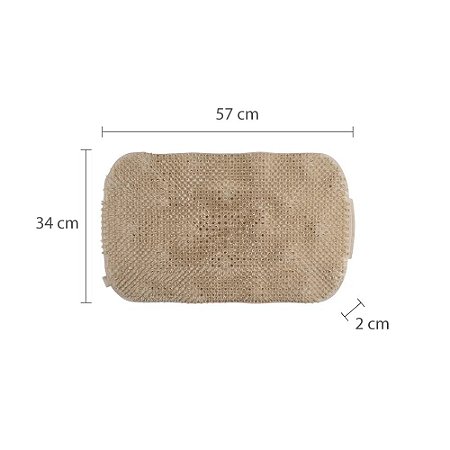 TAPETE FELPUDO 57X34CM BEGE ASTRA
