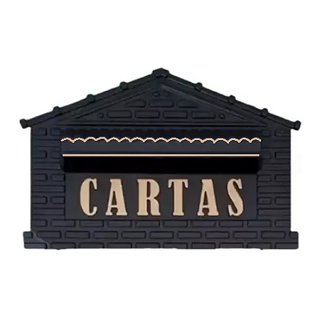 CAIXA CORREIO 1 TIJOLO PVC PRATA E OURO