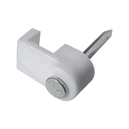 GRAMPO FIXA FIO 1,0/1,5MM (12X20) BRANCO