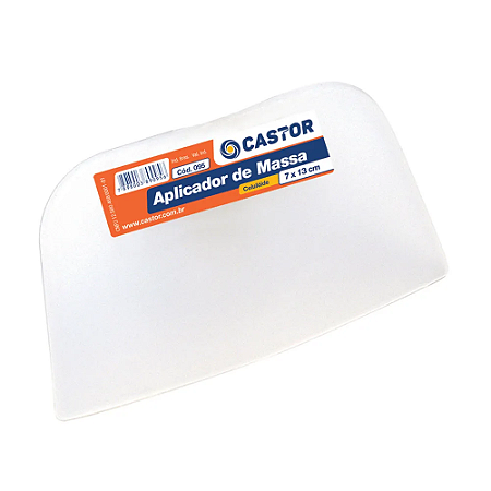 APLICADOR DE MASSA PLÁSTICO 07X13CM CASTOR