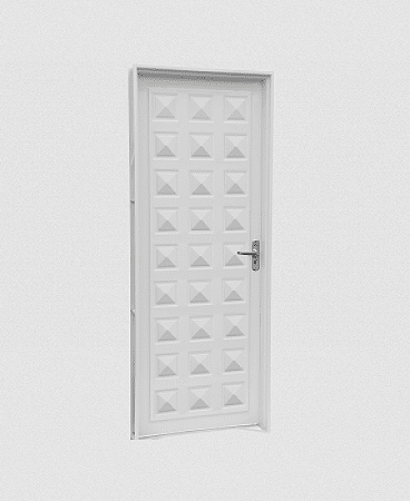 PORTA CRV IDEAL ALMOFADADA 84X215 DIREITA BRANCA