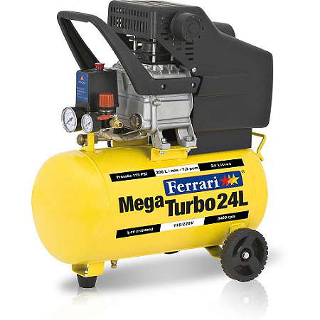 COMPRESSOR DE AR 24LTS MEGATURBO