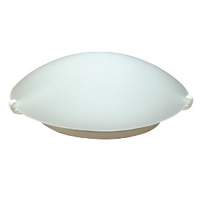 PLAFON REDONDO 25CM 1XE27 VIDRO JATEADO ACETINADO ZAMAK