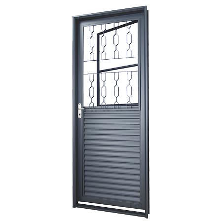 PORTA MGM (BOLONHA) MISTA COM GRADE ELO ESQUERDA