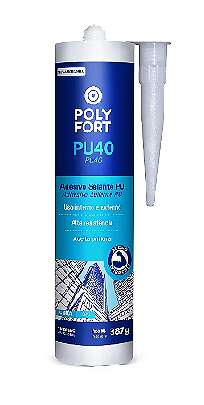 ADESIVO SELANTE PU40 CINZA 387GR POLIFORT