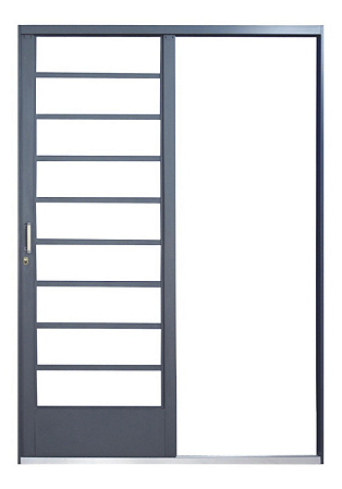 PORTA MGM DE CORRER QUADRICULADA 1 FOLHA 215X160