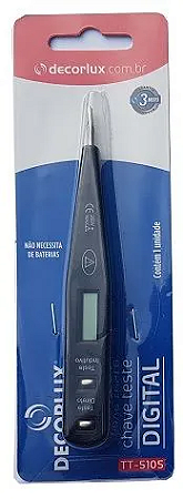 CHAVE TESTE DIGITAL 12/220V DECORLUX