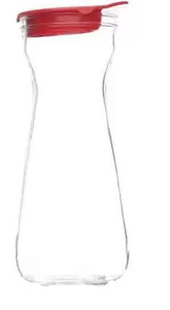 JARRA DECANTER TENDENZA 1,2 LITROS TAMPA VERMELHA