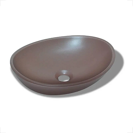 CUBA OVAL DE APOIO MARROM FOSCA ENKEL