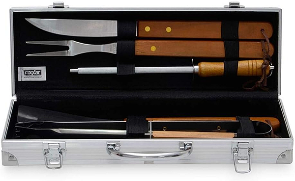 GARFO CHURRASCO MALETA 6PC FIXXAR