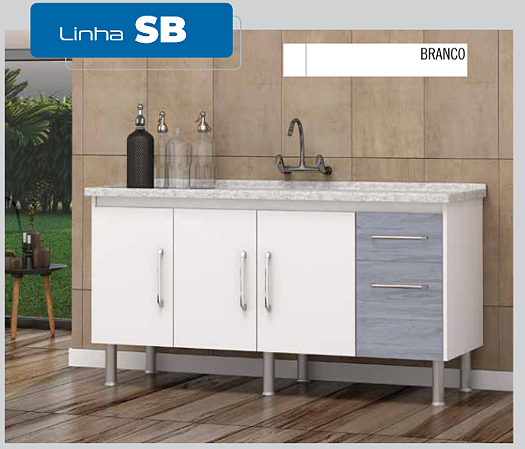 GABINETE SB 1.20M BRANCO MARTICONI