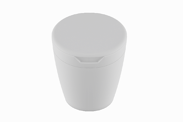 CESTO MULTIUSO COM TAMPA BASCULANTE 2,7 LITROS BRANCO