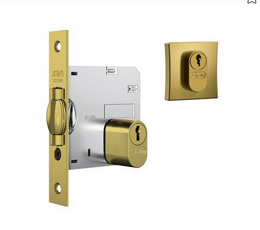FECHADURA STAM 1005 ROSE QUADRADA GOLD
