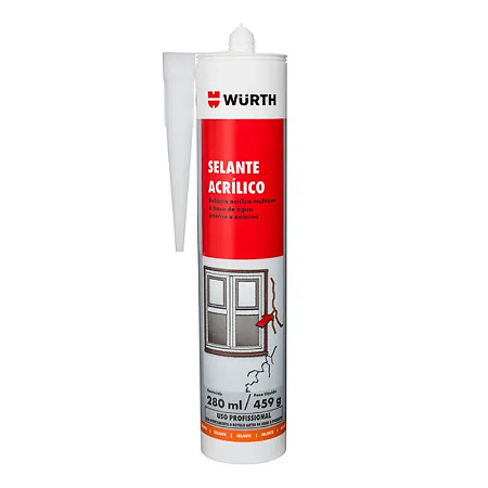 SELANTE WURTH ACRÍLICO BRANCO 280ML 459G