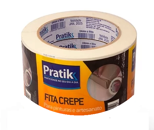 FITA CREPE PRATIK 24MMX50M USO GERAL