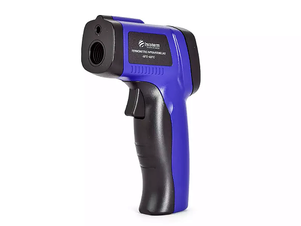 TERMÔMETRO PISTOLA INFRAVERMELHO INCOTERM ST 400 AZUL