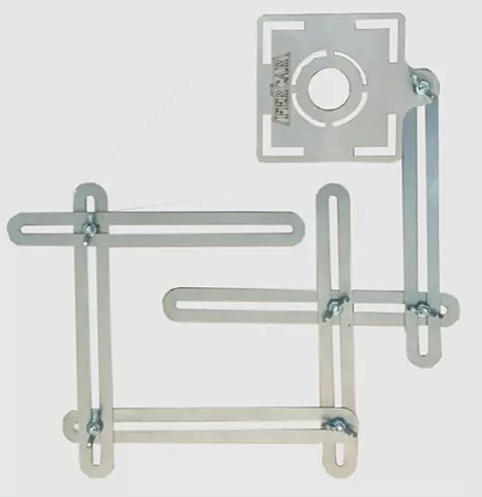 GABARITO PARA MARCAÇÃO INOX 6 HASTES