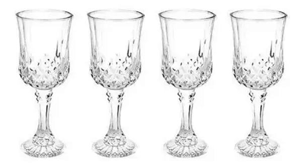 JOGO TAÇA PARA VINHO 247ML COM 4 PEÇAS