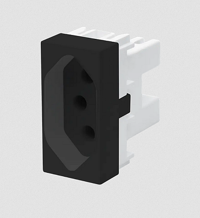 MODULO FAME HABITAT BLACK TOMADA 20A