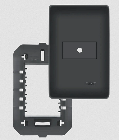 CONJUNTO FAME HABITAT BLACK PLACA 4X2 SAIDA FIO