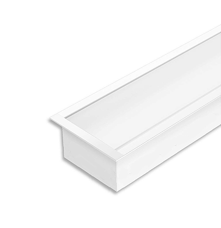 PERFIL PARA FITA DE LED EMBUTIR 1M BRANCA
