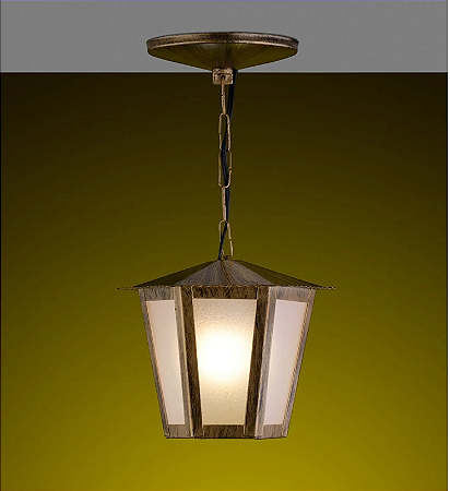 PENDENTE SEXTAVADO AÇO OURO L1C IDEAL