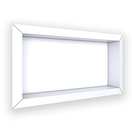 NICHO DIAMANTE 60X30 PORCELANATO BRANCO LISO