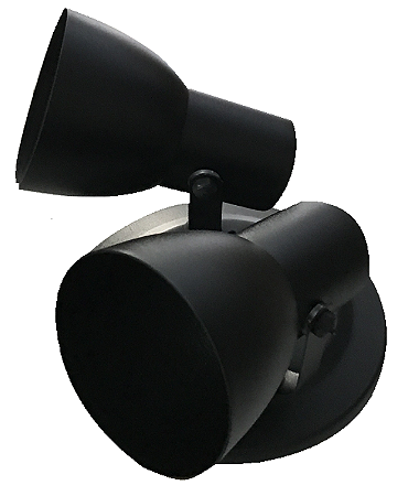 SPOT CALICE 2 LÂMPADA PRETO TEXTURIZADO  REF: 134/2