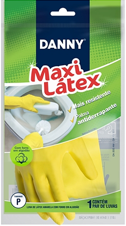 LUVA MAXI LATEX CA13301 AMARELO