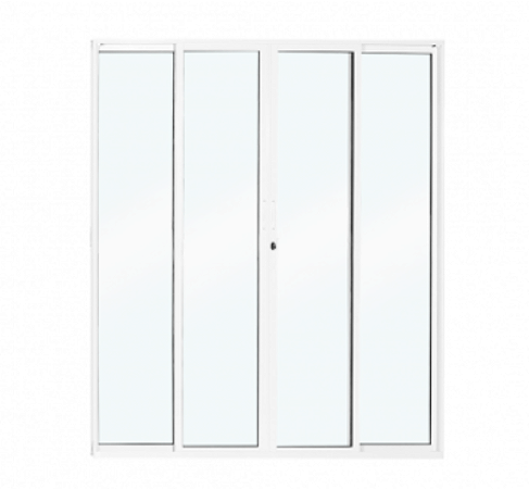 PORTA CORRER NOBRE 4 FOLHAS 200X210 BRANCO