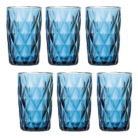 JOGO DIAMOND AZUL 6 UNIDADES