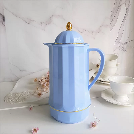 GARRAFA TÉRMICO PLÁSTICO GENOVA AZUL 1L 1525 LYOR