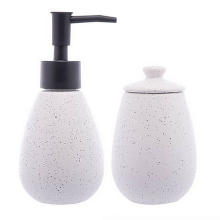 CONJUNTO 2 PEÇAS  PARA BANHEIRO CERÂMICA GRANILITE BRANCO 29563