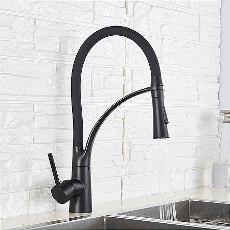 TORNEIRA PRATIC GOURMET LUXO PRETO FOSCO MONOCOMANDO