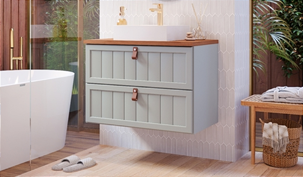 GABINETE MGM SENSE 60CM PISTACHE/FREIJO