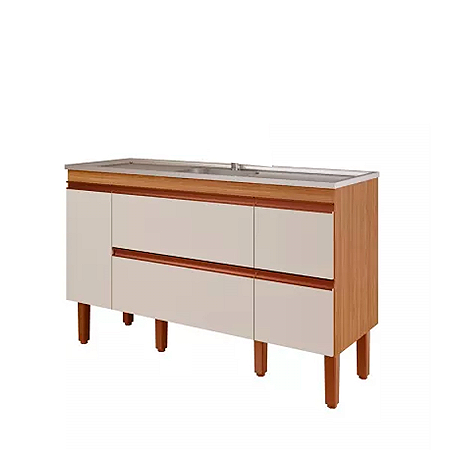 BALCÃO COZINHA PRISMA PX 1,44MT FREIJO/OFF