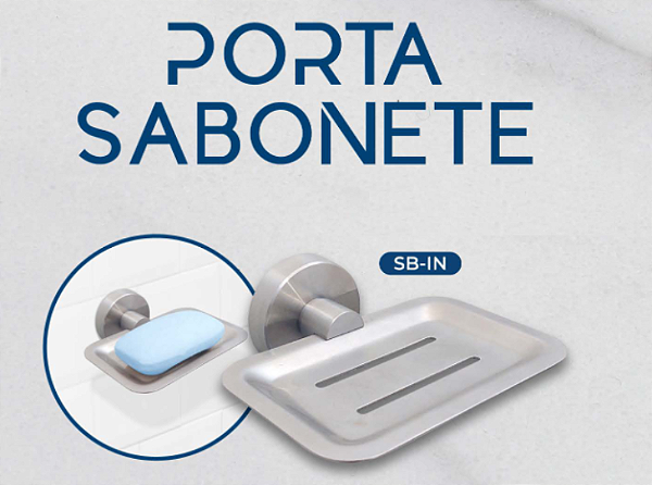PORTA SABONETE INOX FLVX